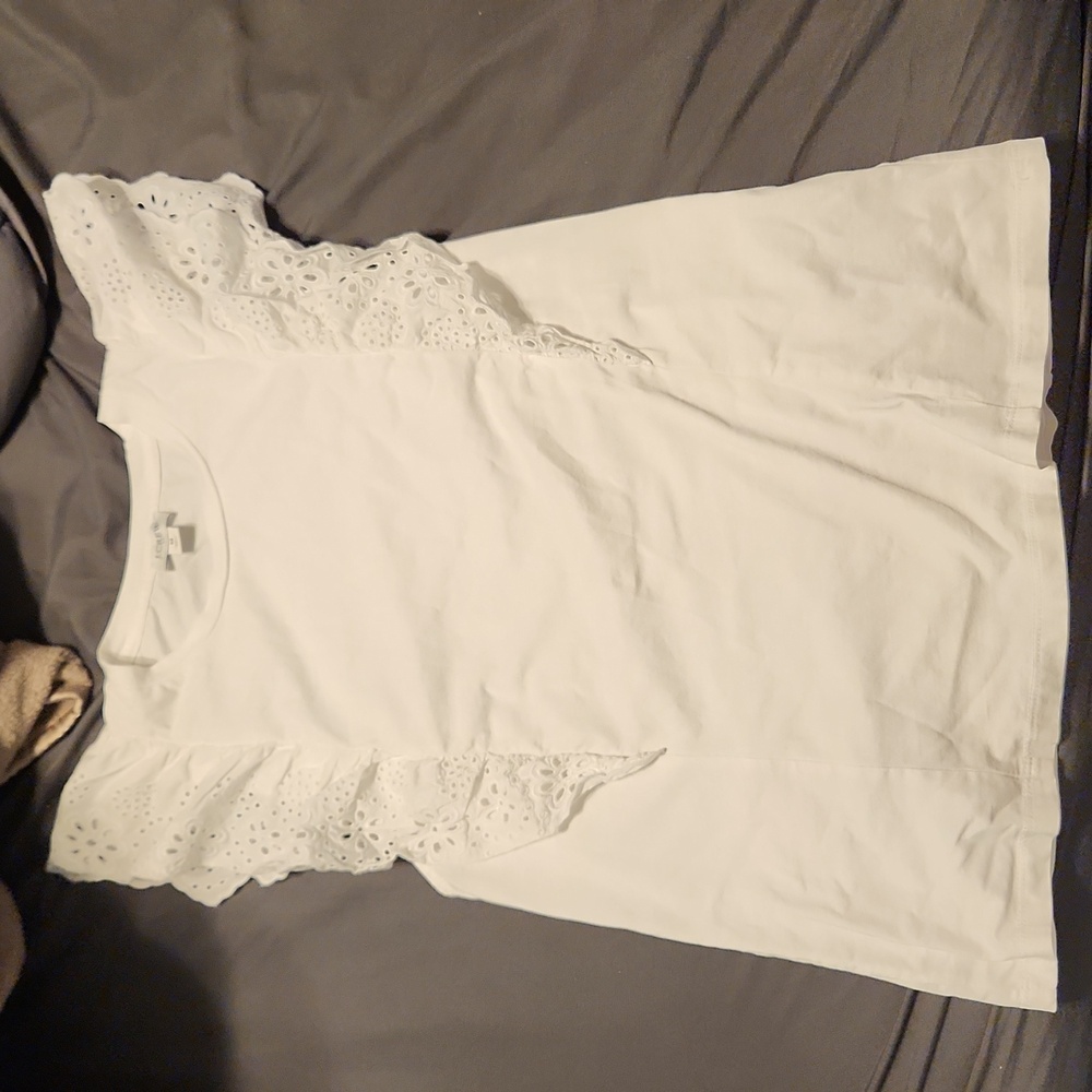 Jcrew flutter sleeve shirt